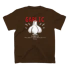 イラスト MONYAAT のバックプリント にんにく GARLIC*C Regular Fit T-Shirtの裏面