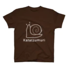 MrKShirtsのKatatsumuri (カタツムリ) 白デザイン スタンダードTシャツ