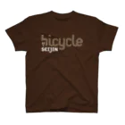 バイシクル星人のbicycle seijjin typoT Brown スタンダードTシャツ