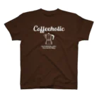 かえる商店のCOFFEEHOLIC white logo スタンダードTシャツ