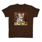 ケマオの店「ZF」の🐾 ケマオの「CAT?」スコティッシュフォールドグッズ 🐱 Regular Fit T-Shirt