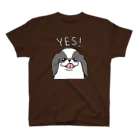 Cute mascot dogsのYES! Japanese dog Chin スタンダードTシャツ