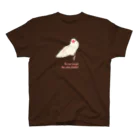 文鳥中心のDo not forget  the wing stretch!（ダーク用） スタンダードTシャツ