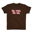 牛のTシャツ屋のNO PORK, NO LIFE. スタンダードTシャツ