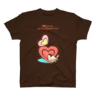 ゆ(　˙-˙　)ゆのI♡Loveシナモン文鳥 スタンダードTシャツ