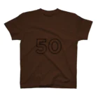 ふしめTシャツの50歳のふしめ (Black) Regular Fit T-Shirt