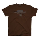 ぼくのすいぞくかん SUZURI店のサメカオdeepcolorバックプリント Regular Fit T-Shirt