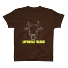 PoccaBocca–すかまるのおみせ–のJapanese Black  スタンダードTシャツ