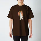 SUIMINグッズのお店の【大】いちごアイスをあざとく運ぶねこ スタンダードTシャツ