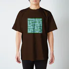 クエクエの迷路デザイン スタンダードTシャツ