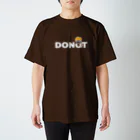 wara-koの『DONOT☞DONUT』黒・その他　マッシュな男の子の日常 スタンダードTシャツ