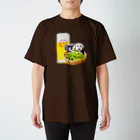 糸葉-Itoha-のダークブラウン Regular Fit T-Shirt