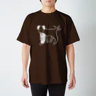 neconos Goodsの靴といぬ（ねこかもいぬかも）白 Regular Fit T-Shirt