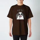 Cute mascot dogsのYES! Japanese dog Chin スタンダードTシャツ