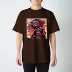 UKIYO-SKETCHのUKIYO-GIRL　MASK スタンダードTシャツ