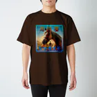 アタオカ1号の馬と鈴とやまいも スタンダードTシャツ