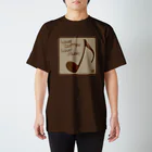 刻々珈琲の四分音符コーヒー豆 スタンダードTシャツ