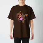 遊神ゆうきのブラウンのいてさん（射手座） スタンダードTシャツ