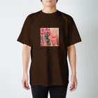 うさぎと栗のえだまめとおじさんの恋 スタンダードTシャツ