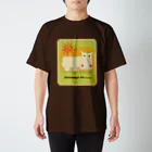 はまだみわのカバのポヨポヨくん スタンダードTシャツ