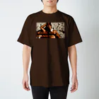 ハートフルエルズのMALIBU ORANGE (heshikix) スタンダードTシャツ