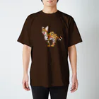 キクチミロのサーバル あくび濃色 スタンダードTシャツ