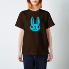 ameyoのウサギ blue スタンダードTシャツ