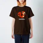 SUNDAYS GRAPHICSのどんぐリス（白ロゴ） Regular Fit T-Shirt