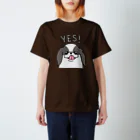 Cute mascot dogsのYES! Japanese dog Chin スタンダードTシャツ