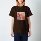 うさぎと栗のえだまめとおじさんの恋 スタンダードTシャツ