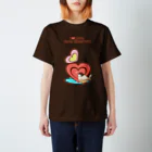 ゆ(　˙-˙　)ゆのI♡Loveシナモン文鳥 スタンダードTシャツ