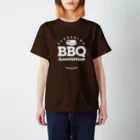 福島バーベキュー協会SHOPの福島BBQ協会Circleロゴ白文字 スタンダードTシャツ