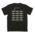 イラスト MONYAAT のバックプリント サモタンの群れB Regular Fit T-Shirtの裏面