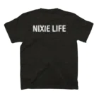 WINDVOICEのニキシー管Tシャツ・レトロスタイルニキシー管時計（NIXIE LIFE） Regular Fit T-Shirtの裏面