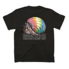 QUEER YADOKARIの白っぽい字のTerrestrial Hermit Crab (queer) Regular Fit T-Shirtの裏面
