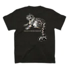 MUSEUM LAB SHOP MITのユキヒョウ Snow leopard Regular Fit T-Shirtの裏面