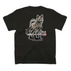 オリジナル工房プリントンの甲斐犬 前後イラスト プリント スタンダードTシャツの裏面