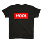 CryptoCurrencyCircleのHODLシリーズ(RED&WHITE) Regular Fit T-Shirt
