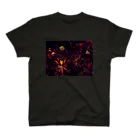 ウナーゴン20億3千万販売所のBLACK FLOWERS Regular Fit T-Shirt