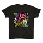 botanicalartAIのアネモネのボカニカルアートイラスト スタンダードTシャツ