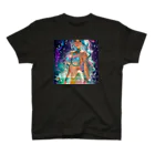 💖宇宙整体♪🌈♪こころからだチャンネル♪💖のConsciousness connects mind and body to space Regular Fit T-Shirt