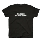 PEOPLE IN THE CITY のPEOPLE IN THE CITY ホワイトプリントB スタンダードTシャツ