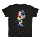 Oedo CollectionのTennis Player Boy／濃色Tシャツ スタンダードTシャツ