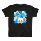 WORKING BEARの【WORKING BEAR】Arrow Bear Blue スタンダードTシャツ