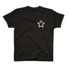 SaIKi SHOPのシンプル星　白枠 スタンダードTシャツ