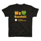 キッズモード某のWe love Baseball(イエロー) スタンダードTシャツ