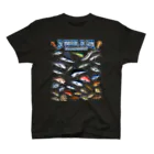 猫と釣り人のSaltwater fish_3CW Regular Fit T-Shirt