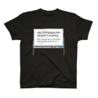 Noko's SHOPのホワイトボード アルファベット Regular Fit T-Shirt