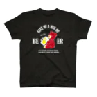 muuuuutosanの【濃色用】GIVE ME BEER BEAR（フロントプリント） Regular Fit T-Shirt