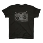 takeyaの80年代 ラジカセ 80's Japanese Boombox _b スタンダードTシャツ